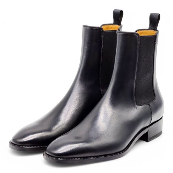 Christian Louboutin Samson Calf Leather Boots - Black EU 41 / US 8 $1395 - Picture 3 of 9